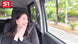 hikaru nagi aka asuka jav actress busty adult movie sone-702 dvd blu-ray nsfw asian japanese erotic film sitting in a car smiling screenshot pic